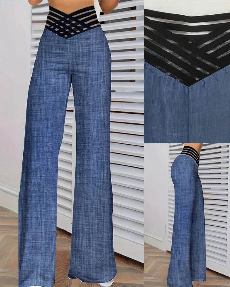 Women Wide Leg Trousers - P12 Hub Europe