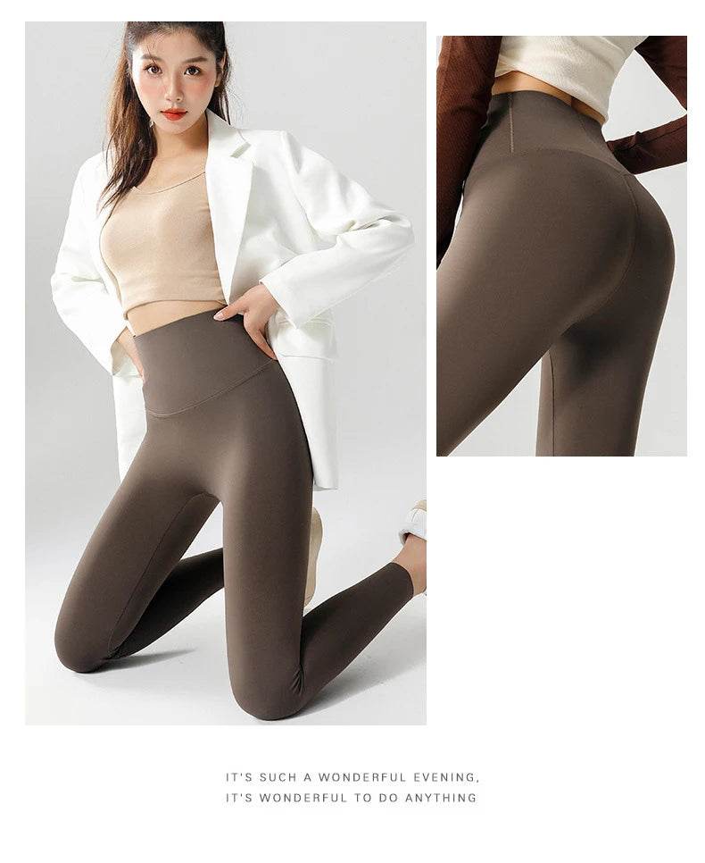 Women's Seamless Fleece-Lined Leggings - P12 Hub Europe
