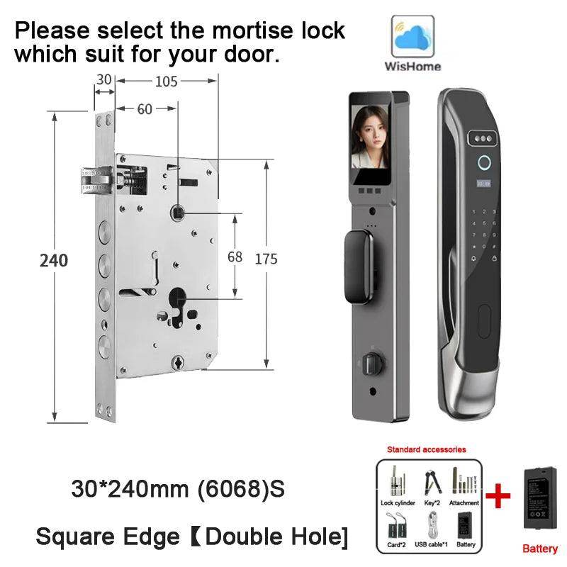 3D Face Lock | WiFi, Video, Fingerprint, NFC - P12 Hub Europe