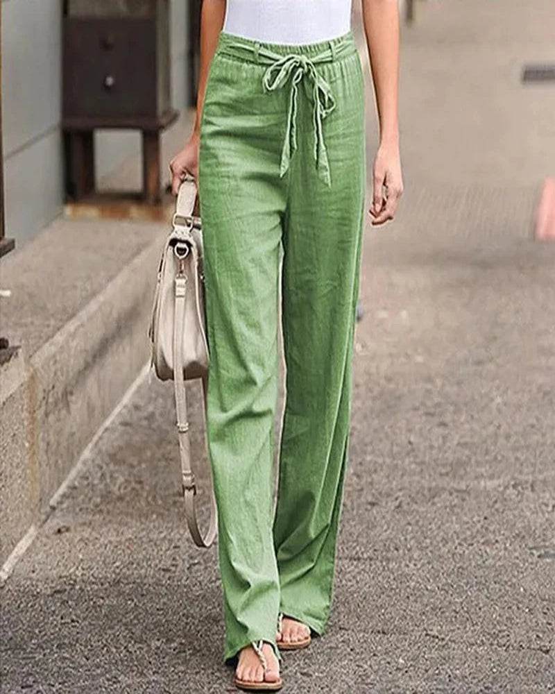 Women Cotton Linen Pants - P12 Hub Europe