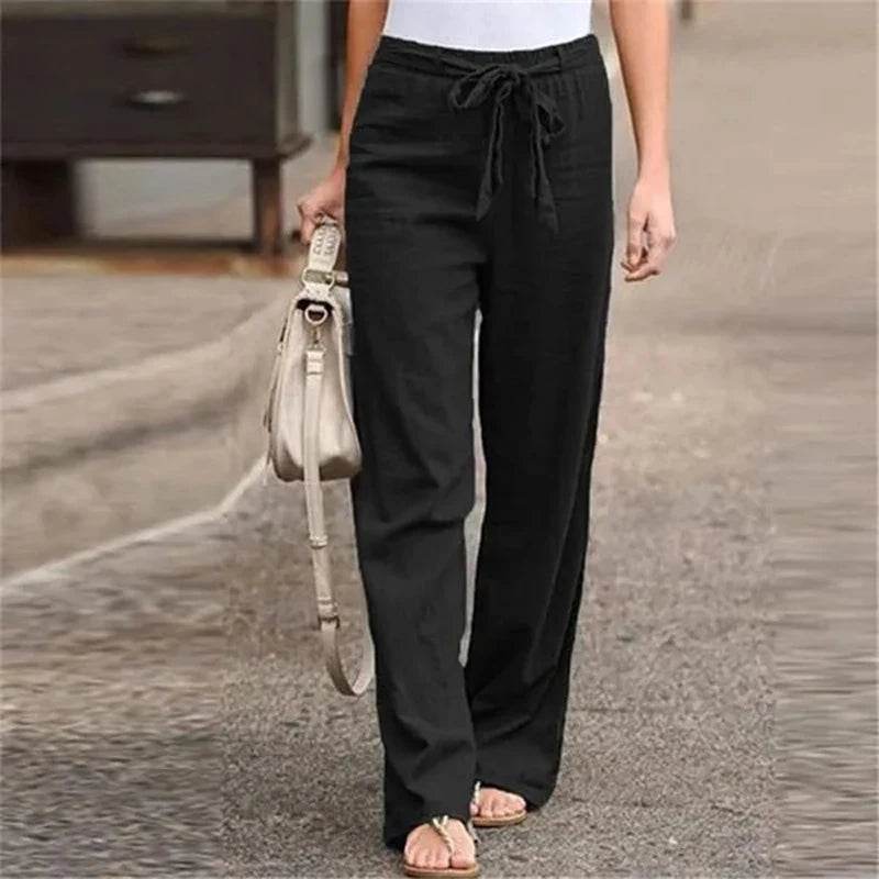 Women Cotton Linen Pants - P12 Hub Europe