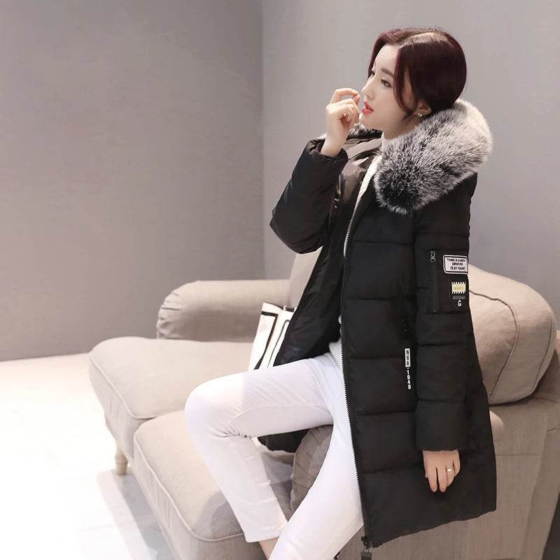 Warm Slim Fur Hooded Parka - P12 Hub Europe