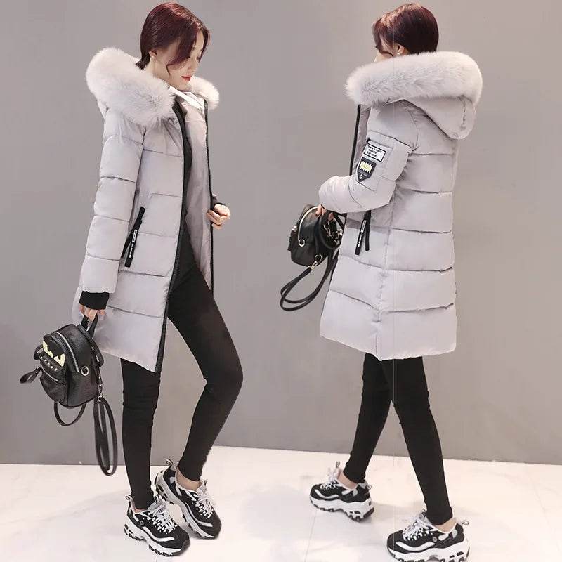 Warm Slim Fur Hooded Parka - P12 Hub Europe
