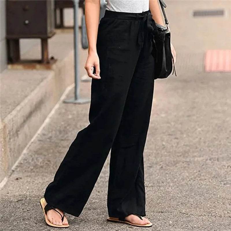Women Cotton Linen Pants - P12 Hub Europe