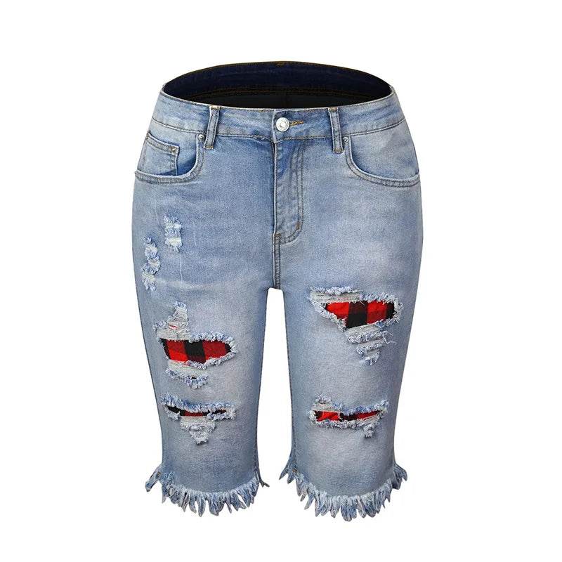 Ripped Tassel Denim Shorts - P12 Hub Europe
