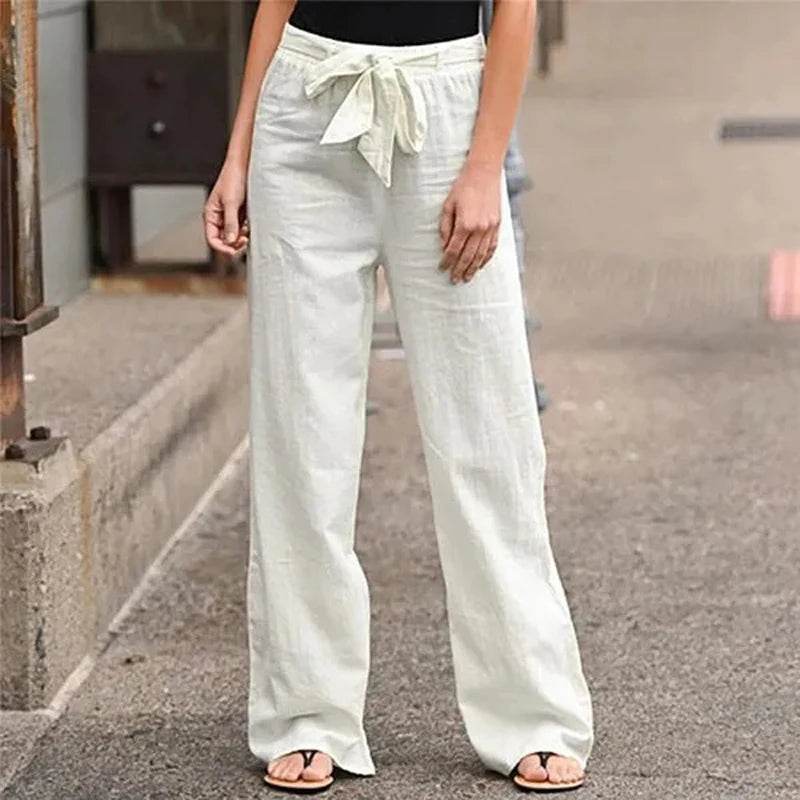 Women Cotton Linen Pants - P12 Hub Europe