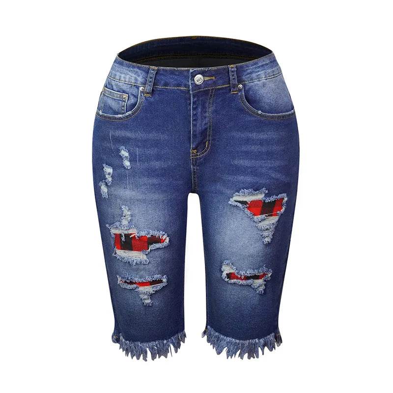 Ripped Tassel Denim Shorts - P12 Hub Europe