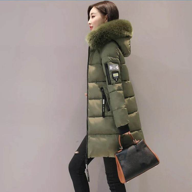 Warm Slim Fur Hooded Parka - P12 Hub Europe