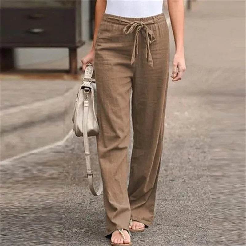 Women Cotton Linen Pants - P12 Hub Europe
