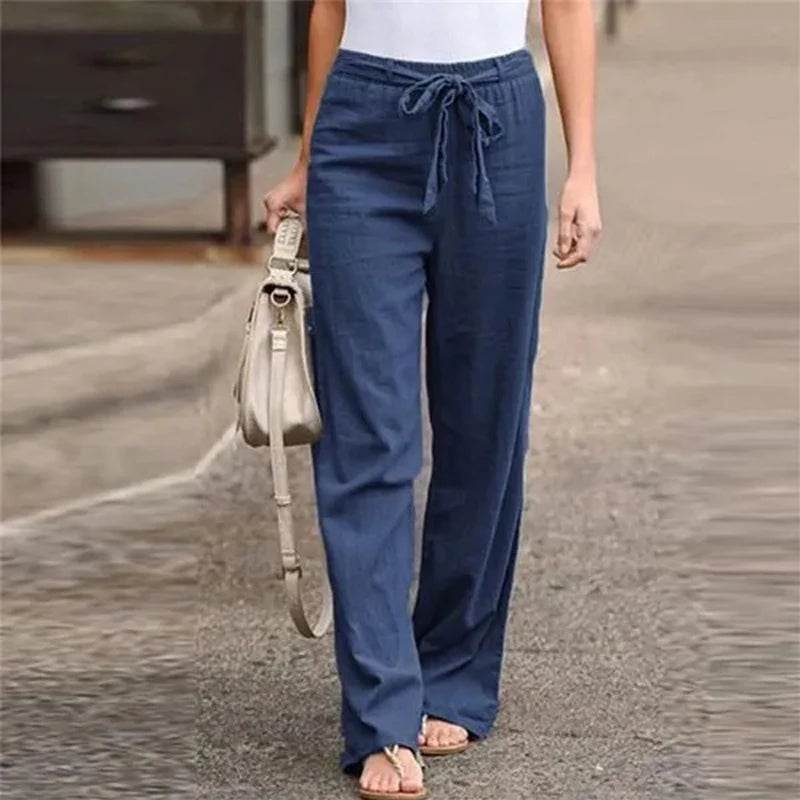 Women Cotton Linen Pants - P12 Hub Europe