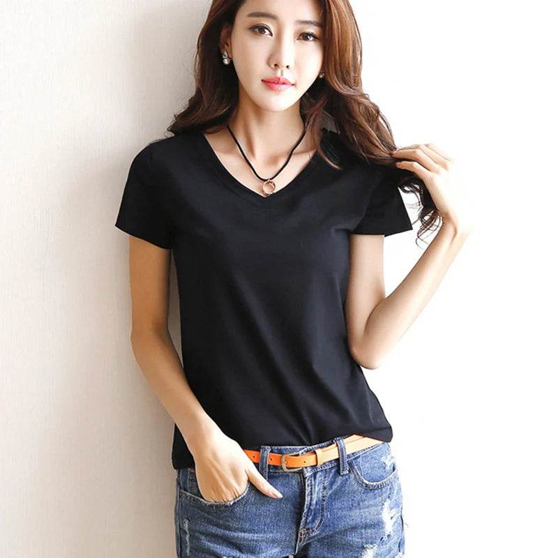 Women's Solid Color T-Shirt - P12 Hub Europe
