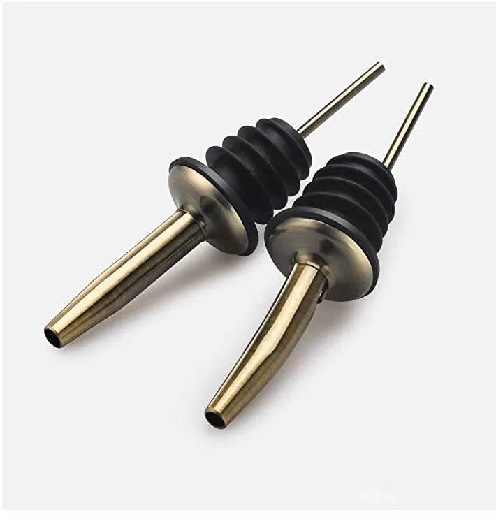 6PCS Stainless Steel Wine Pourer Stopper Bottle Pourer Spout Stopper Speed Pourer Bar Wine Accessories Set of 6 - P12 Hub Europe