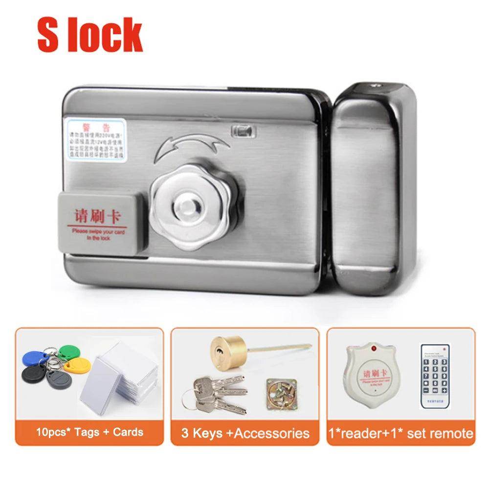 Electric Door Lock WiFi RFID Remote, Auto-Close, Ring, Gate Access Control - P12 Hub Europe
