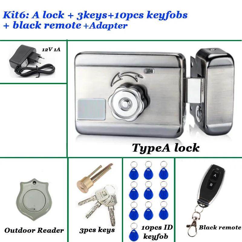 WiFi Electric Door Lock 12V RFID, Remote, Auto-Lock, Gate Opener - P12 Hub Europe