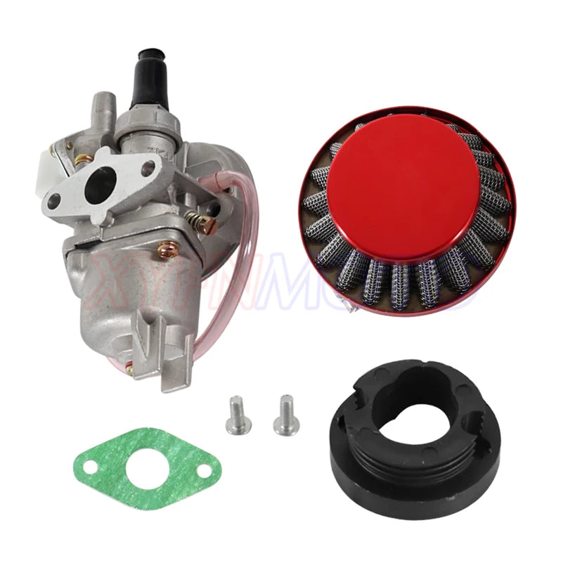 Carburetor Carb Carby + Steel 44mm Air Filter + Stack for 47cc 49cc Mini Moto Dirt Pocket Bike ATV Quad Go Kart Minimoto