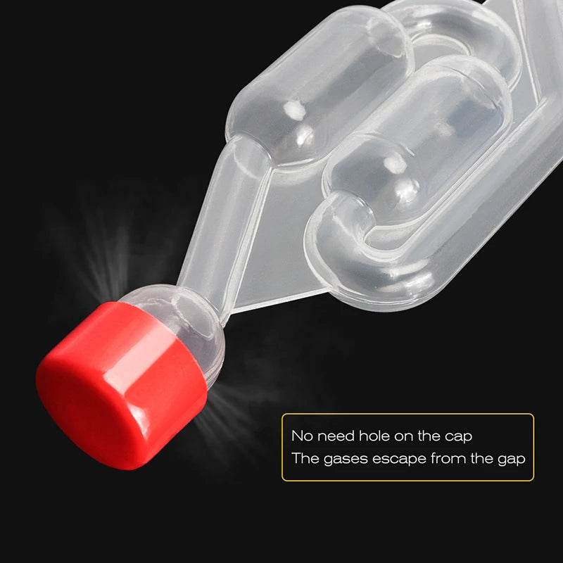 3 Pieces S-Shape Airlocks ,Homebrew Bubble Airlock Carboys Stopper & Fermenter Seal Valve with Food Grade Grommets Wine Making - P12 Hub Europe