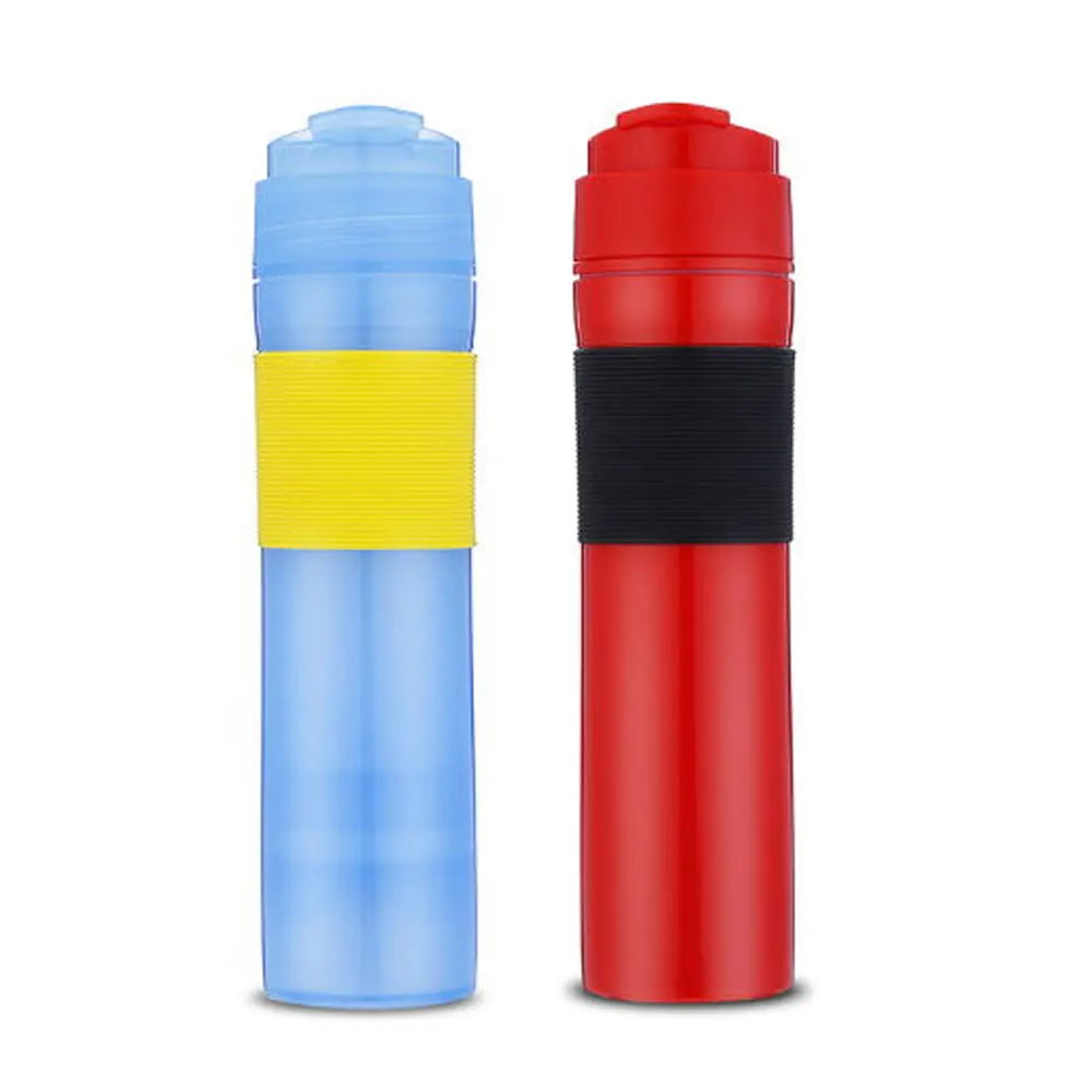 iCafilas 350ML Coffee Tea Portable French Press Coffee Maker Coffee Bottle Insulated Travel Mug Hand Pressure Coffee Pot For Car