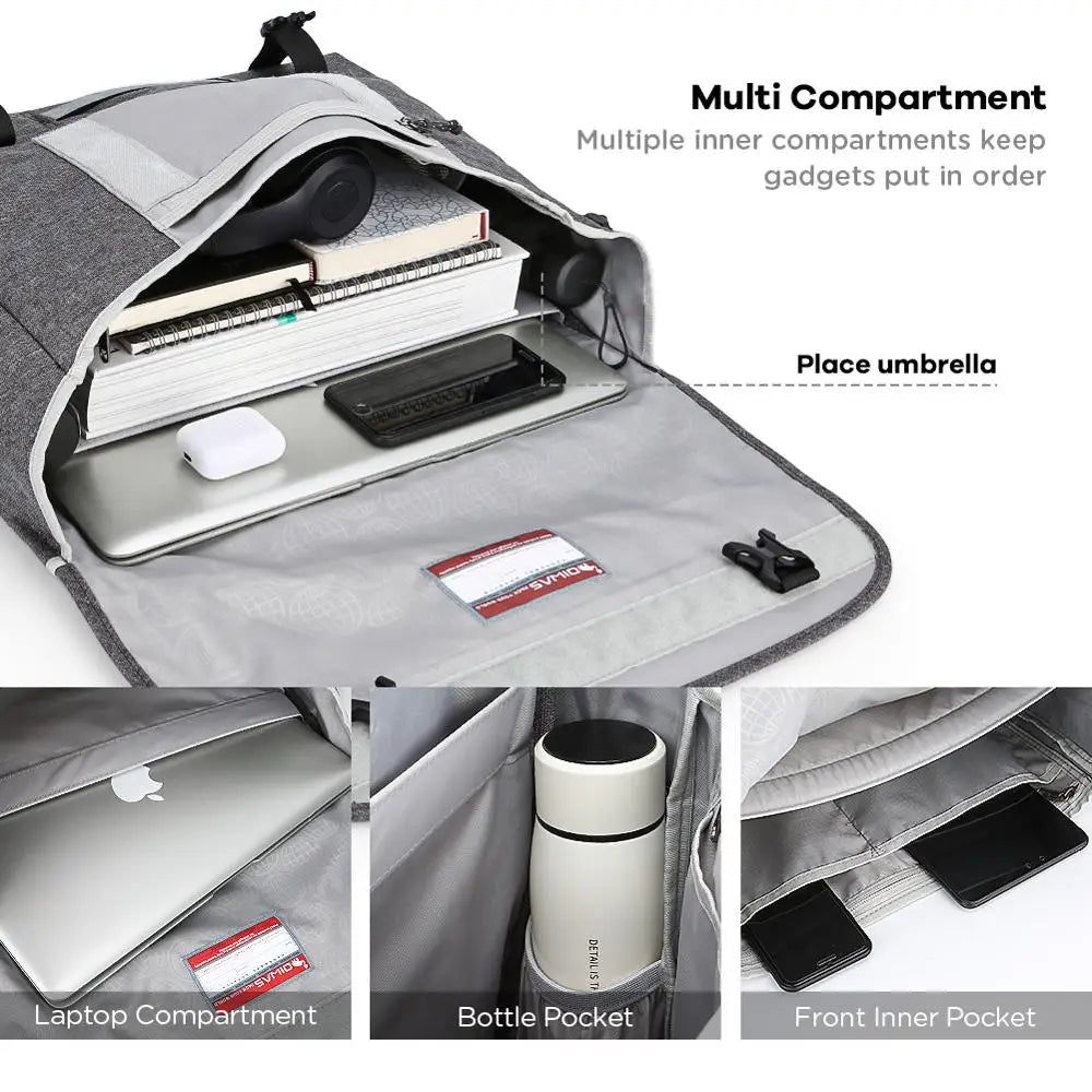 OIWAS Fashion Men Crossbody Messenger Bag 14 Inch Laptop Shoulder Bags Men Casual Sling SchoolBag Briefcase Travel Handbag