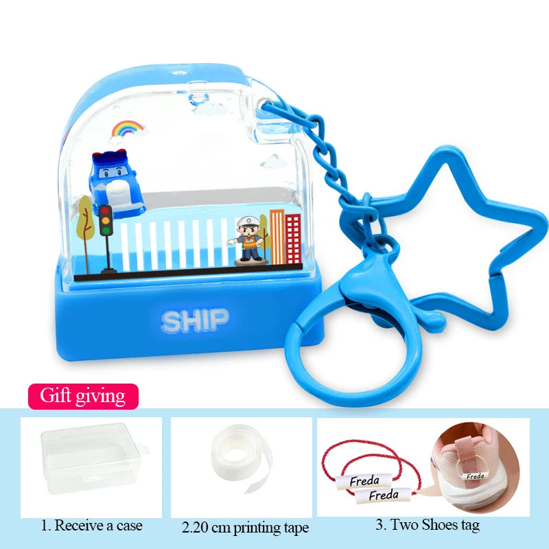 Children's Hang buckle Seal Stamp Toy Baby Student Clothes Chapter Custom Name Word Waterproof Wash Not Faded Customized