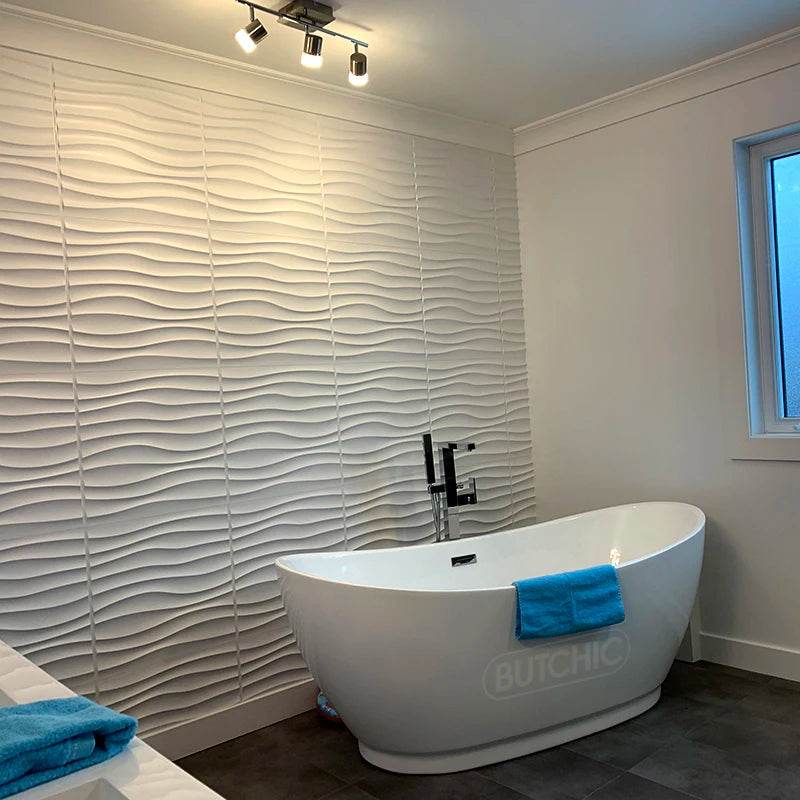 30x30cm 3D three-dimensional wall sticker decorative living room wallpaper mural waterproof 3D wall panel mold bathroom kitchen - P12 Hub Europe