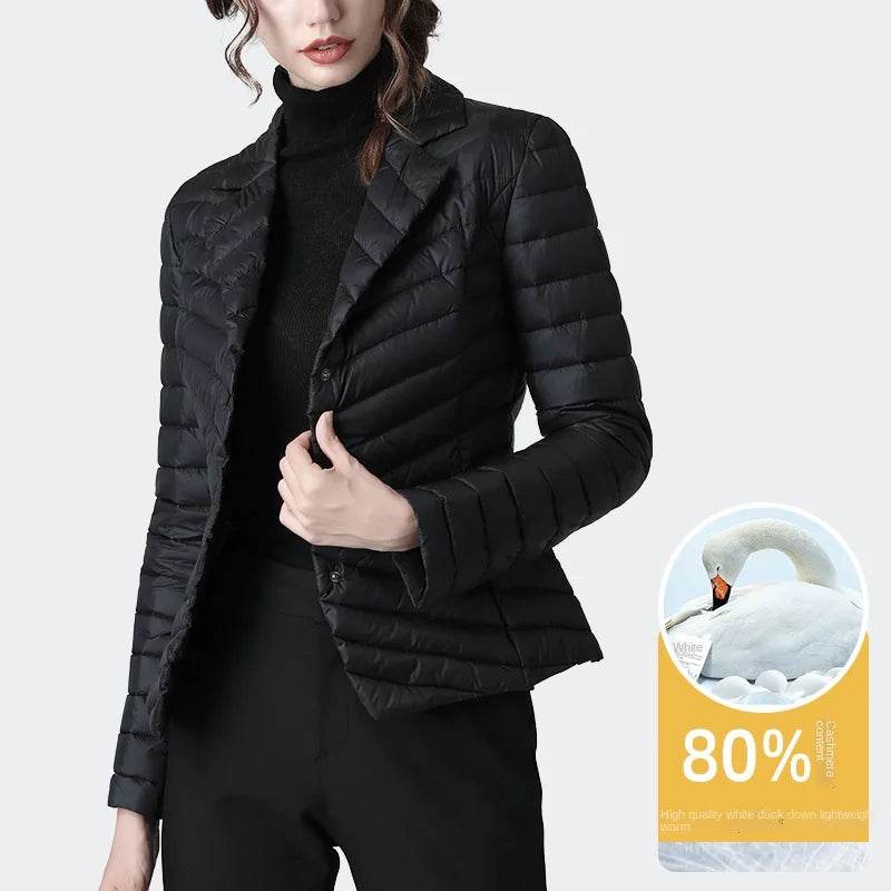 Suit Collar Slim Down Jacket - P12 Hub Europe
