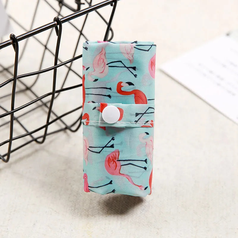 Eco Shopping Bag Fashion Foldable Reusable Tote Folding Pouch Convenient Large-capacity Storage New
