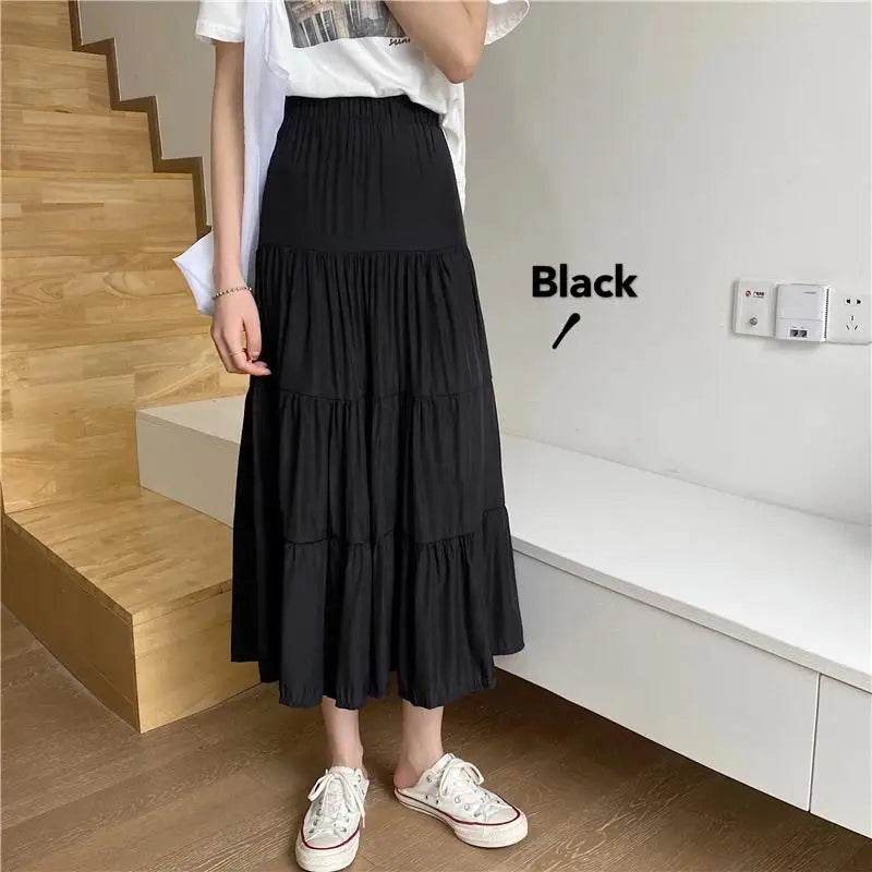 Women's Patchwork Chiffon Long Skirt - P12 Hub Europe
