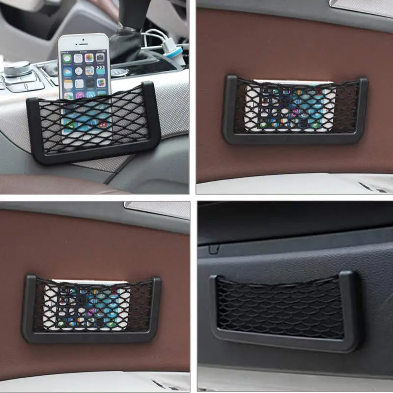 RV Storage Net Bag Flexible Nylon Portable Automotive Organizer Holder Pocket For Caravan Van Boat Camper Car Accessories