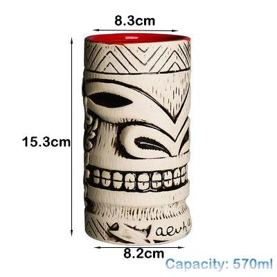 Hawaii Tiki Mugs Cocktail Cup Beer Beverage Mug Wine Mug Ceramic Tiki Mugs Great For Cocktail Drink - P12 Hub Europe