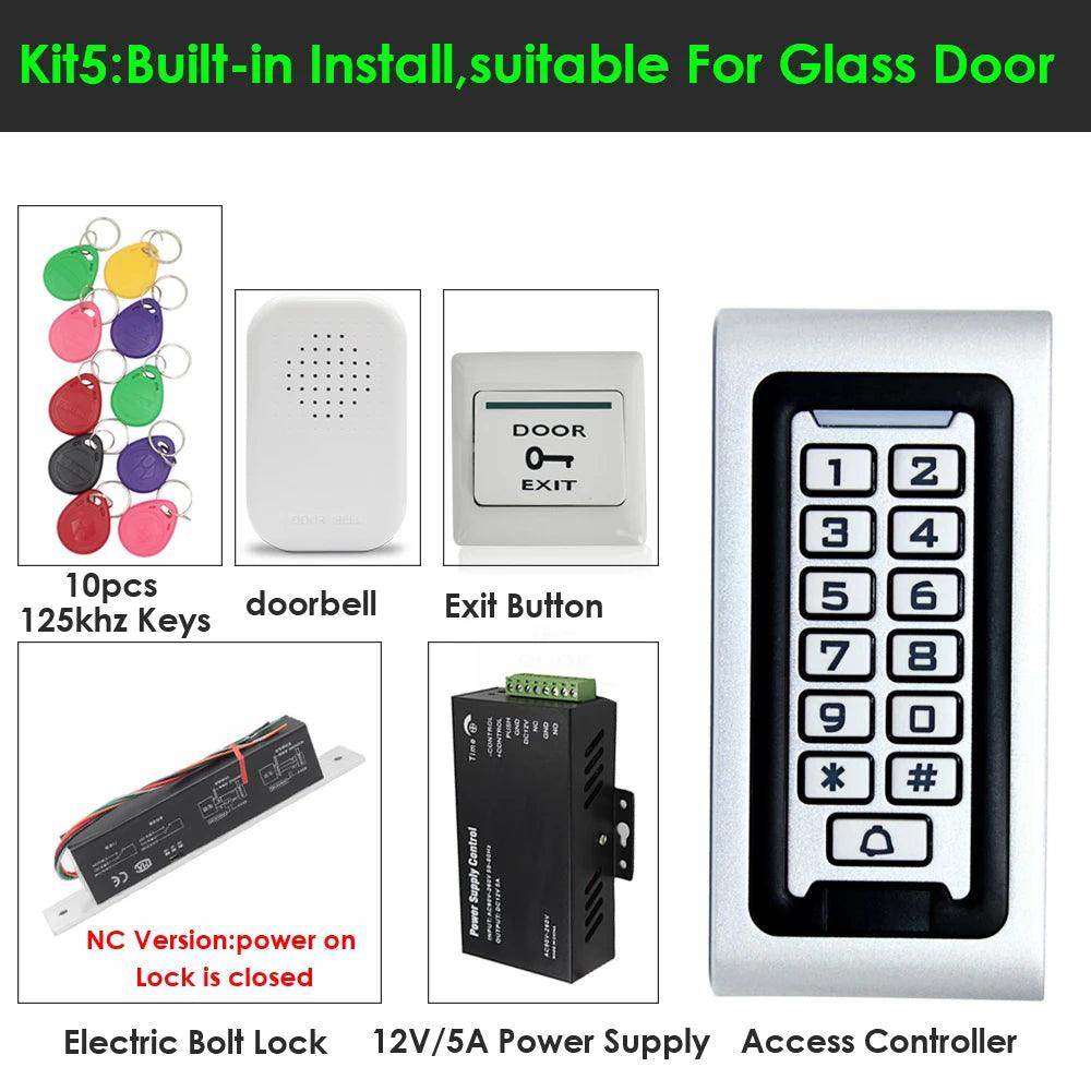 Access Control KitRFID Metal 125KHz, Magnetic/Strike Lock, 1000 Users - P12 Hub Europe