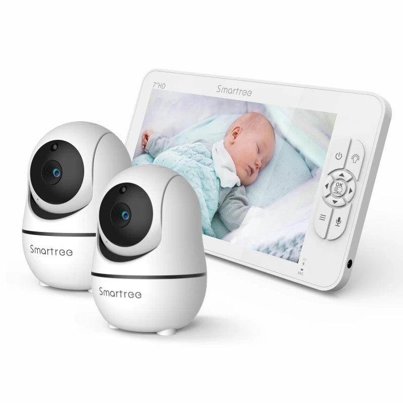 Baby Monitor 1080P Split Screen 2 Cameras, No WiFi, 4000mAh - P12 Hub Europe