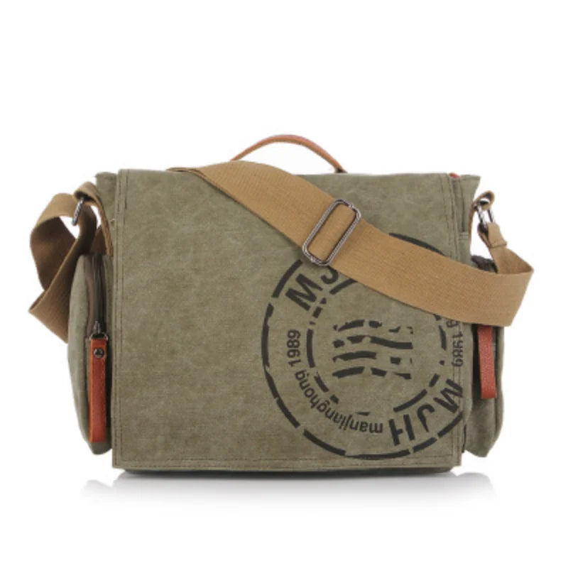 Men's Fashion Canvas Shoulder Bags Business Travel Crossbody Bags Men Messenger Bags Briefcase Men Handbag Tote Sac à main bolso