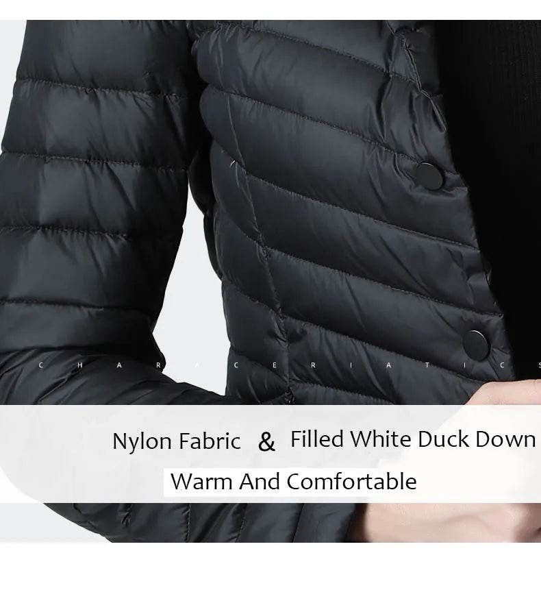 Suit Collar Slim Down Jacket - P12 Hub Europe