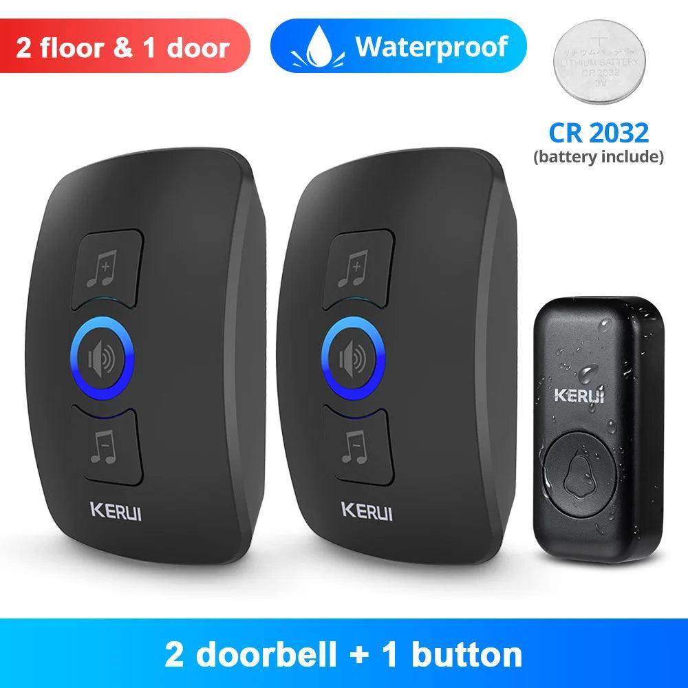 Doorbell Wireless | 60 Tunes, 500ft, IP55/IP66, LED Flash - P12 Hub Europe