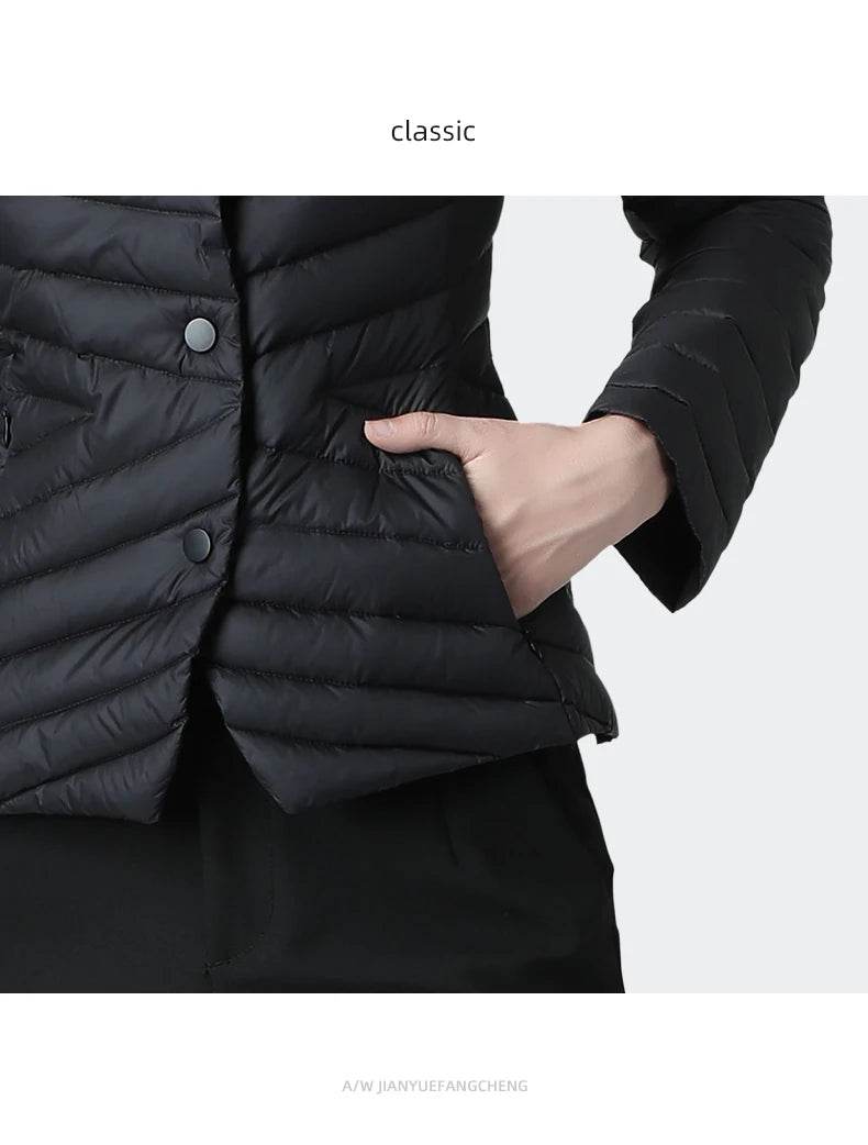 Suit Collar Slim Down Jacket - P12 Hub Europe