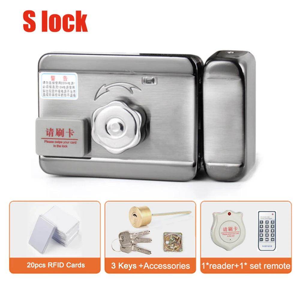 Electric Door Lock WiFi RFID Remote, Auto-Close, Ring, Gate Access Control - P12 Hub Europe