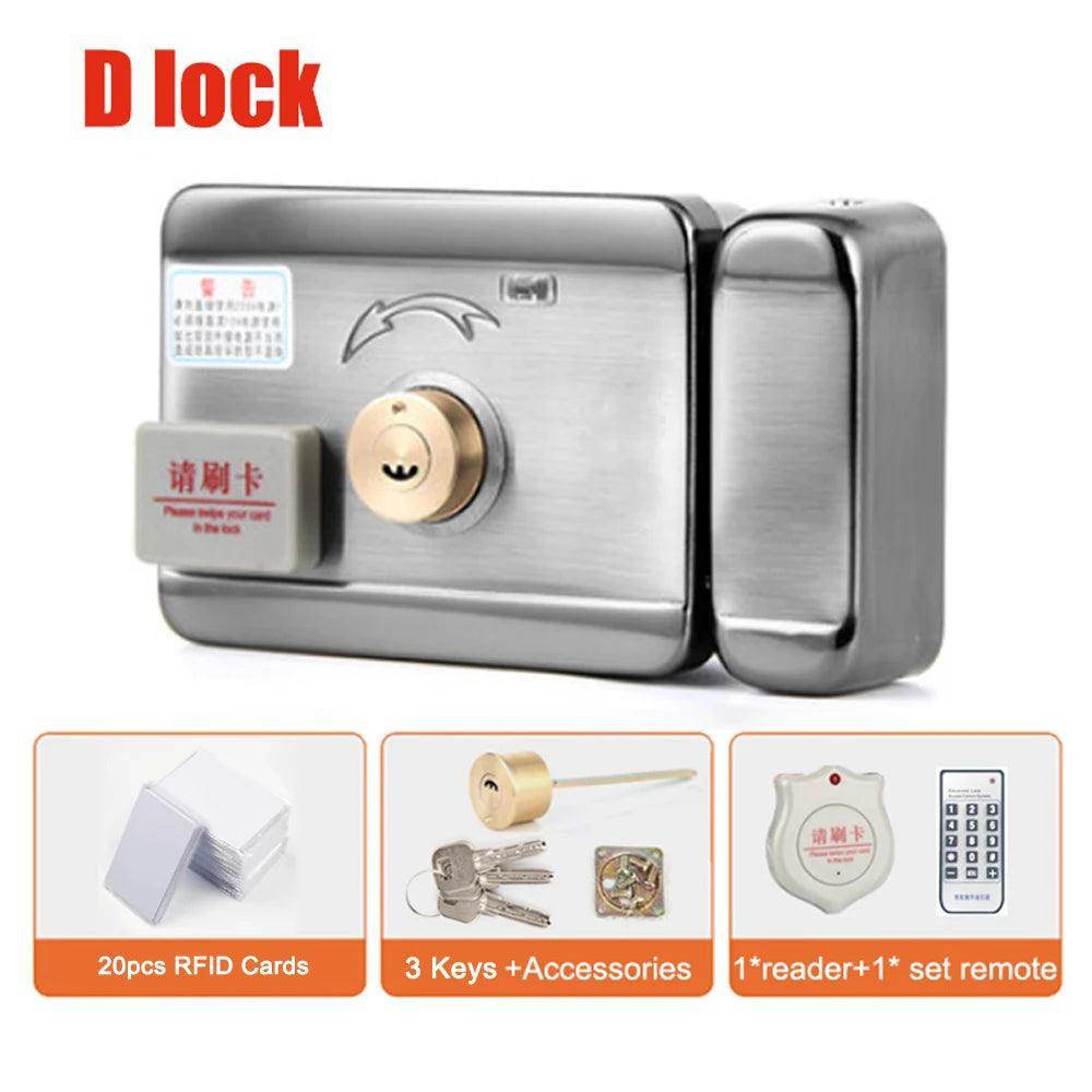 Electric Door Lock WiFi RFID Remote, Auto-Close, Ring, Gate Access Control - P12 Hub Europe