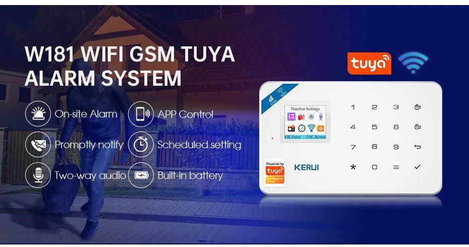 Alarm Smart KERUI W181 WiFi GSM Tuya - P12 Hub Europe