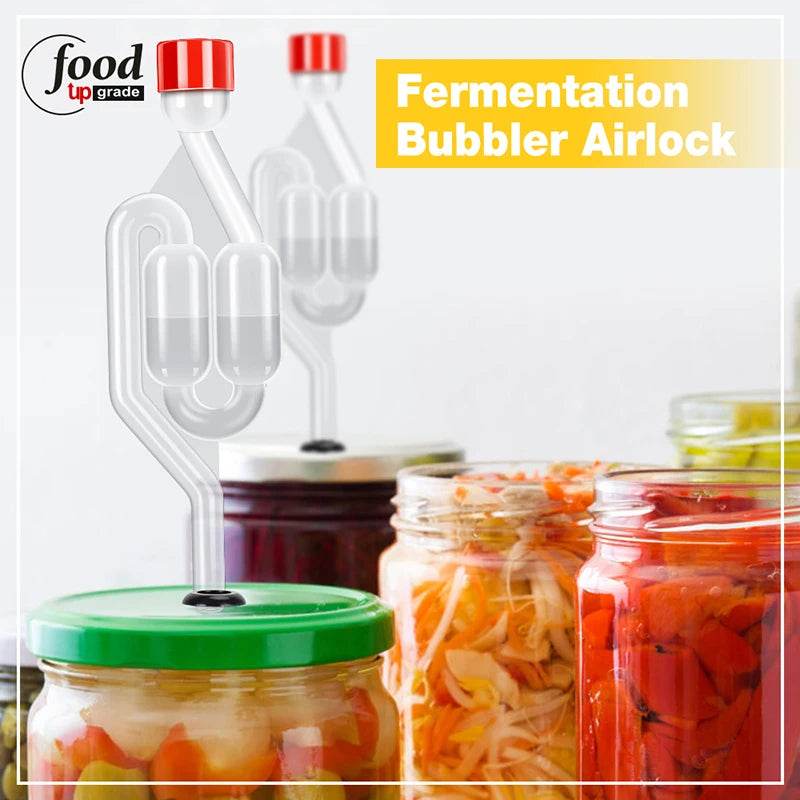 3 Pieces S-Shape Airlocks ,Homebrew Bubble Airlock Carboys Stopper & Fermenter Seal Valve with Food Grade Grommets Wine Making - P12 Hub Europe