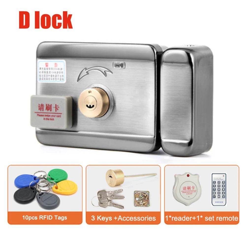 Electric Door Lock WiFi RFID Remote, Auto-Close, Ring, Gate Access Control - P12 Hub Europe