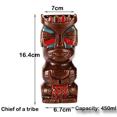 Hawaii Tiki Mugs Cocktail Cup Beer Beverage Mug Wine Mug Ceramic Tiki Mugs Great For Cocktail Drink - P12 Hub Europe