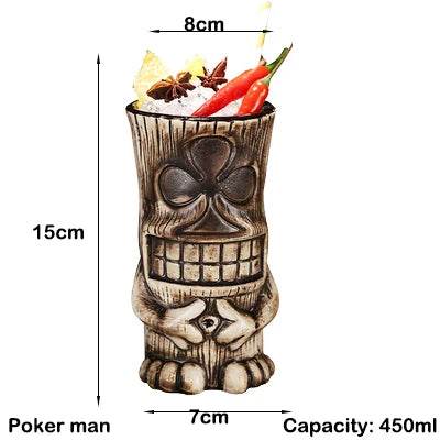 Hawaii Tiki Mugs Cocktail Cup Beer Beverage Mug Wine Mug Ceramic Tiki Mugs Great For Cocktail Drink - P12 Hub Europe