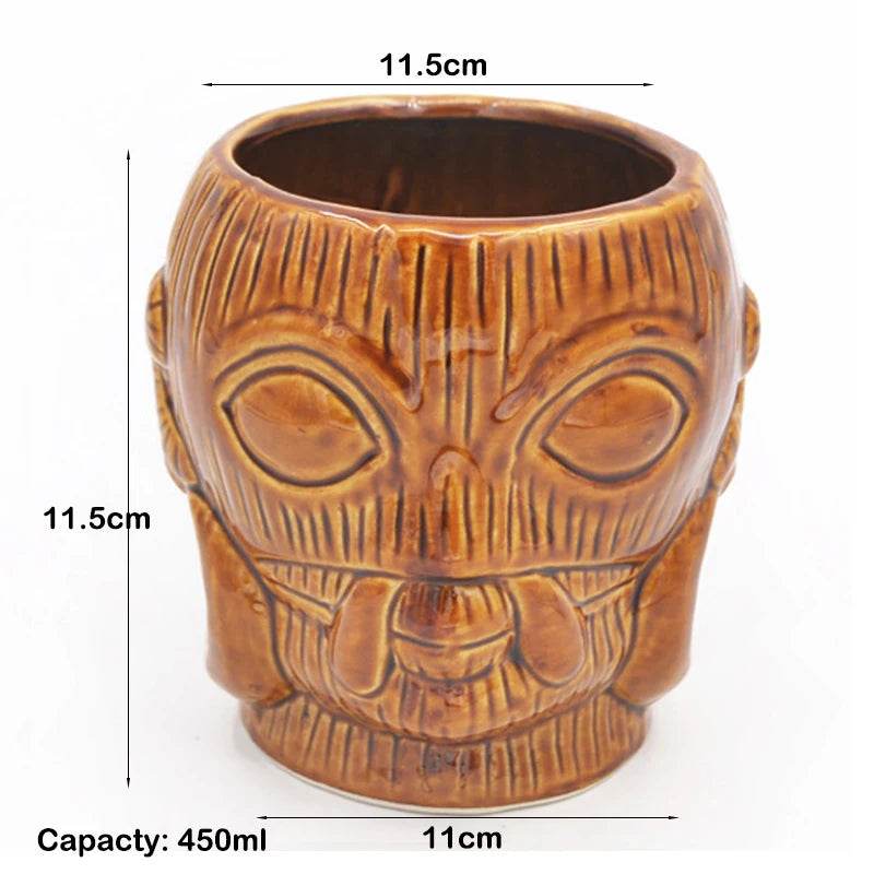 Hawaii Tiki Mugs Cocktail Cup Beer Beverage Mug Wine Mug Ceramic Tiki Mugs Great For Cocktail Drink - P12 Hub Europe