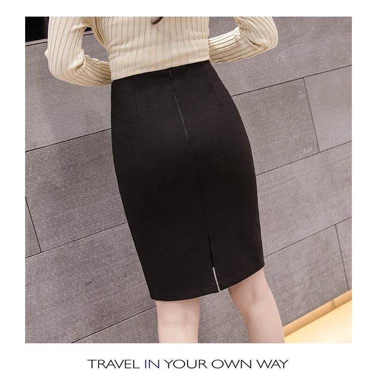 Women's Elegant Pencil Skirt - P12 Hub Europe