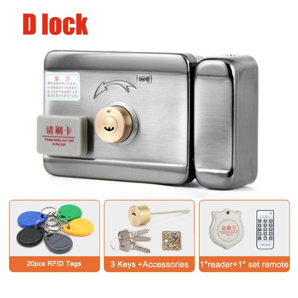 Electric Door Lock WiFi RFID Remote, Auto-Close, Ring, Gate Access Control - P12 Hub Europe