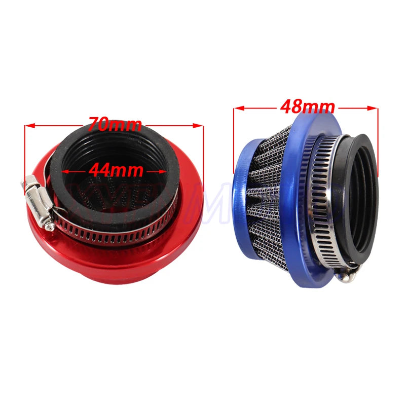 Carburetor Carb Carby + Steel 44mm Air Filter + Stack for 47cc 49cc Mini Moto Dirt Pocket Bike ATV Quad Go Kart Minimoto