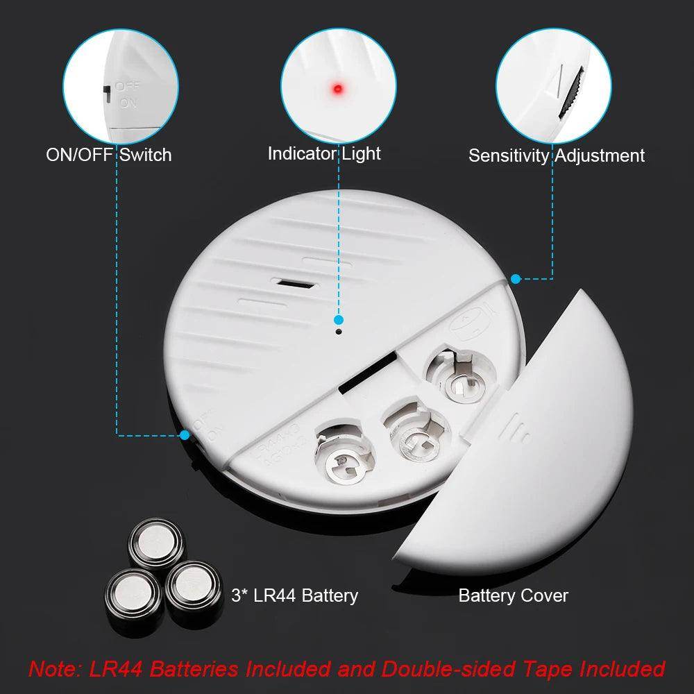 Alarm Sensor Vibration Wireless 125dB - P12 Hub Europe