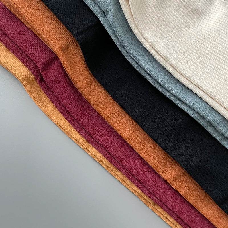 Women's Seamless Ribbed Yoga Leggings - P12 Hub Europe