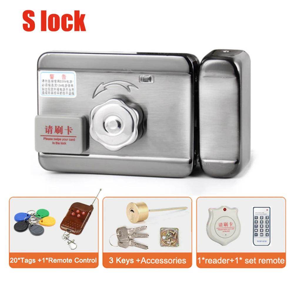 Electric Door Lock WiFi RFID Remote, Auto-Close, Ring, Gate Access Control - P12 Hub Europe