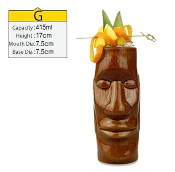 Hawaii Tiki Mugs Cocktail Cup Beer Beverage Mug Wine Mug Ceramic Tiki Mugs Great For Cocktail Drink - P12 Hub Europe